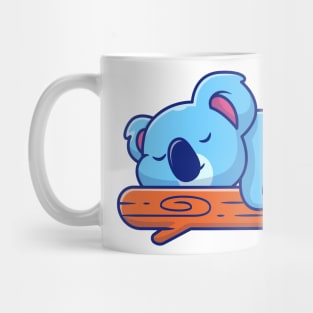 Cute Koala Sleeping On Tree Mug